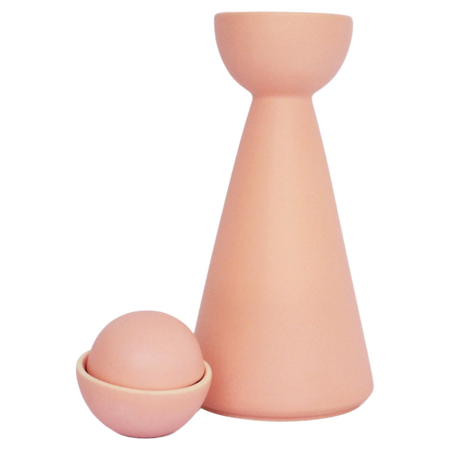 PINK Carafe Contemporary Inspired by Traditional Jug Pitcher for Mezcal en vente