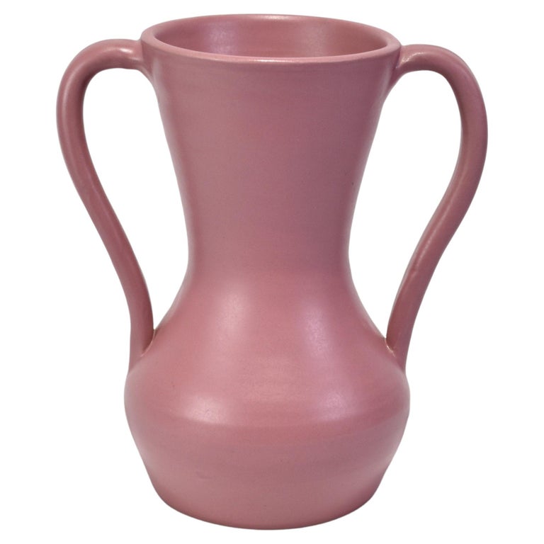 Pink Ceramic Amphora Vase For Sale at 1stDibs
