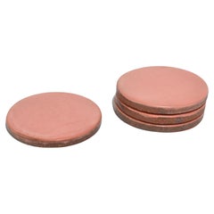 Juego de posavasos de cerámica rosa