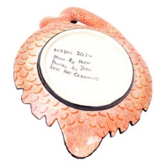 Pink Ceramic Flamingo coin dish, hand made in South Africa