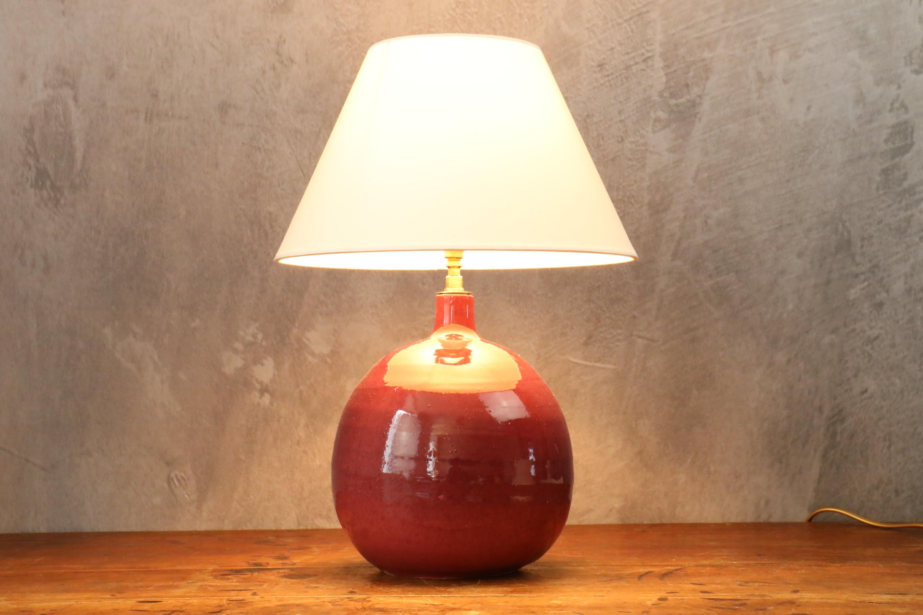 pink ceramic lamp base