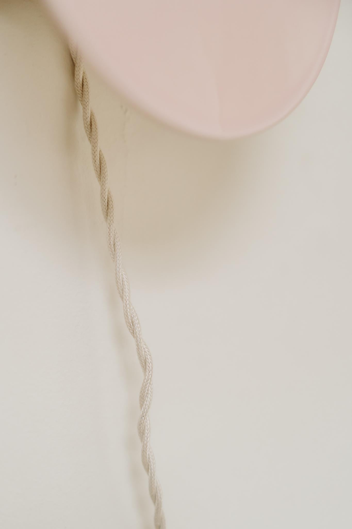 pink ceramic walllight/sconce For Sale 4