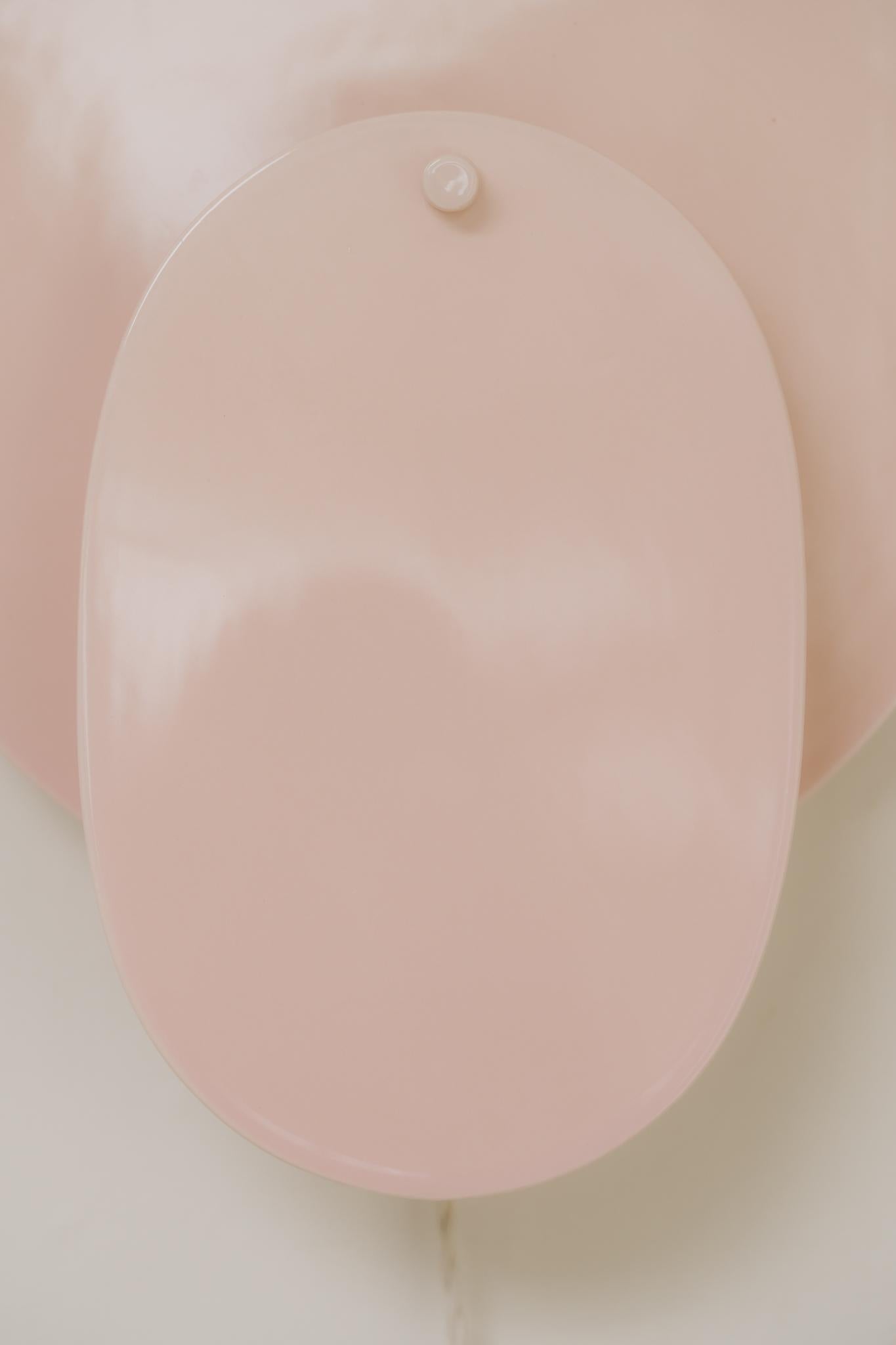 Ceramic pink ceramic walllight/sconce For Sale
