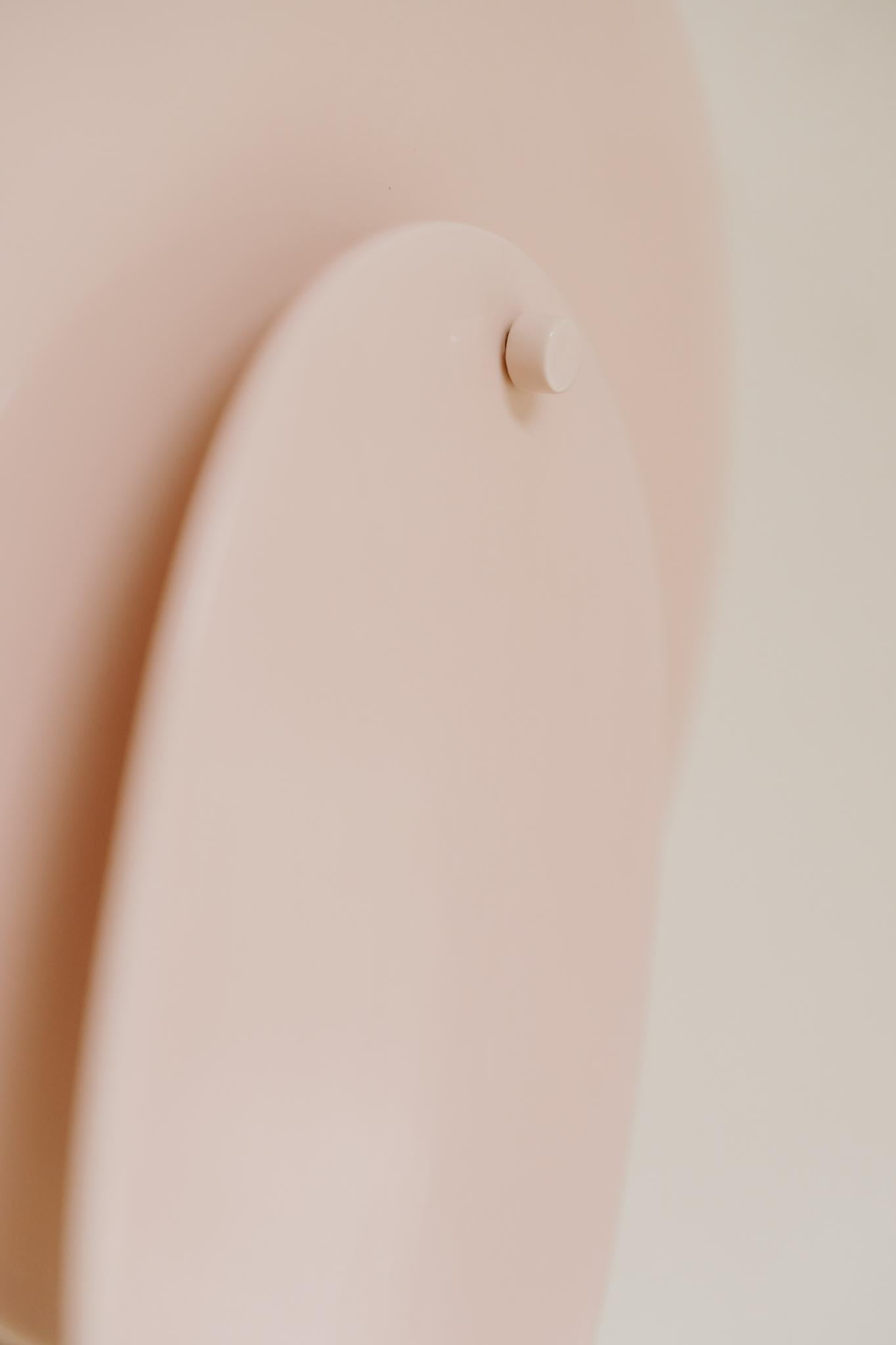 pink ceramic walllight/sconce For Sale 1
