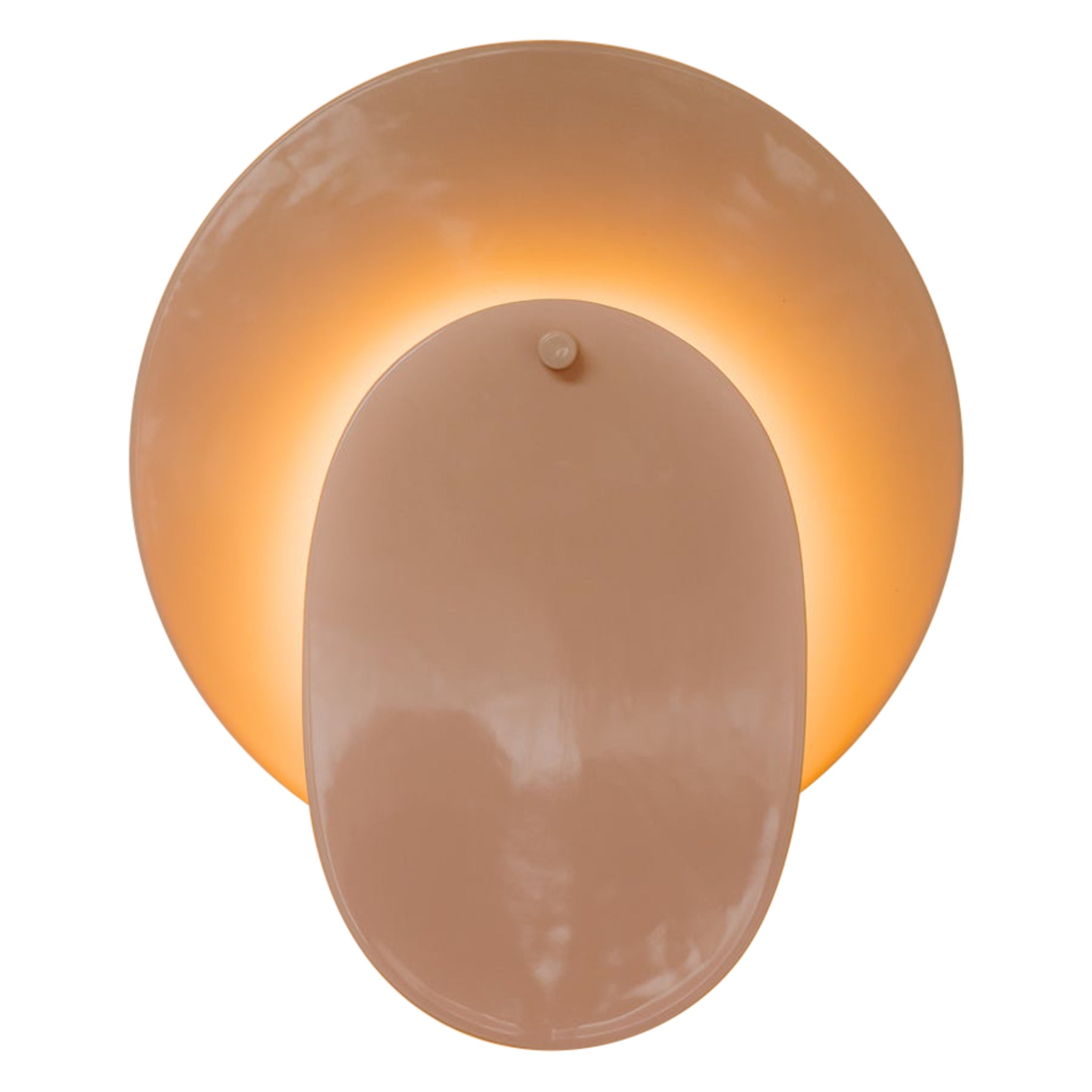 pink ceramic walllight/sconce For Sale