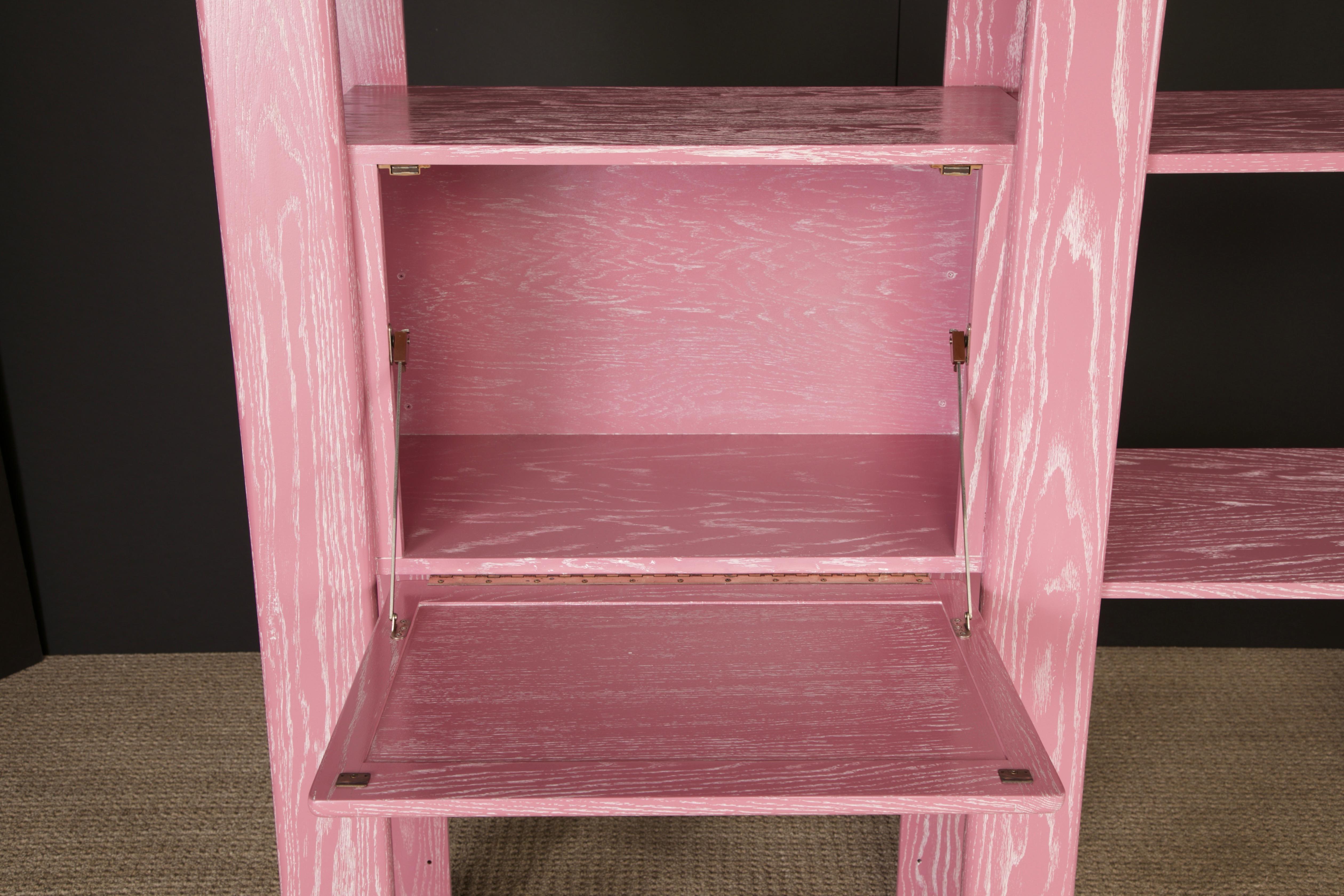 Separador de Estanterías Modular de Roble Cerusado Rosa de Lou Hodges, años 70 en venta 12