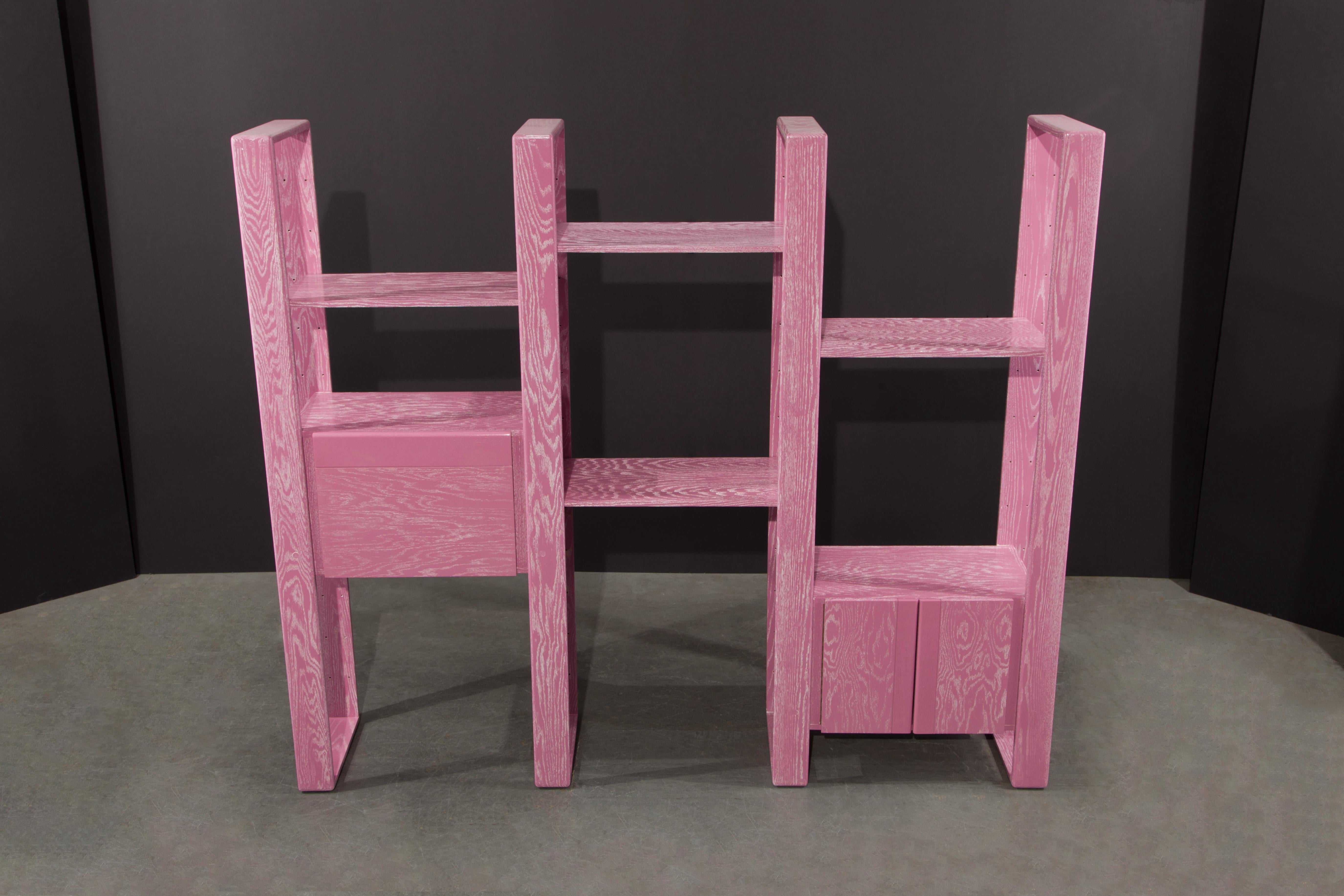 pink ladder shelf