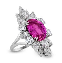 Pink Ceylon Sapphire Ring, 9.66 Carats