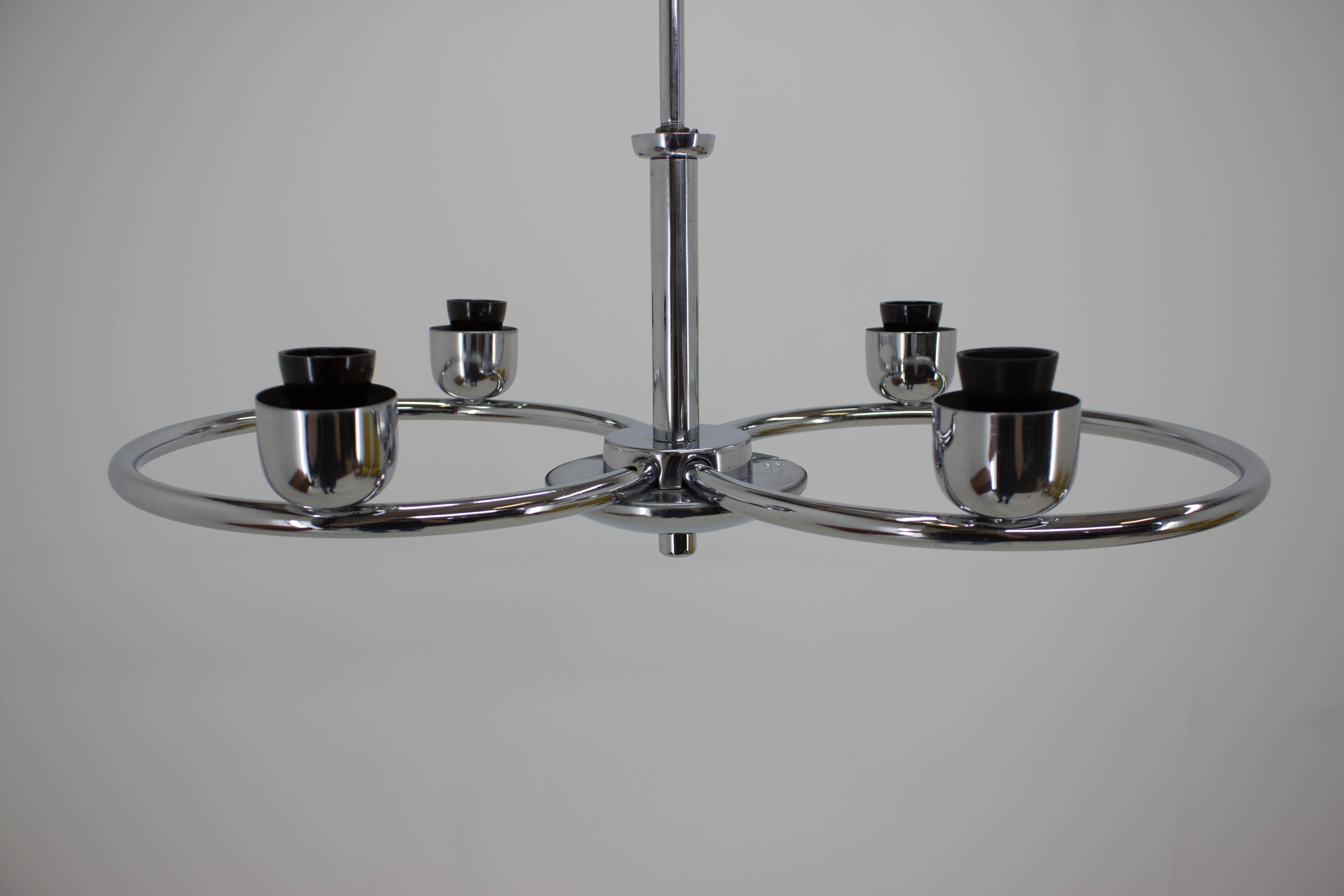Pink Chandelier by Drukov, 1940s 2