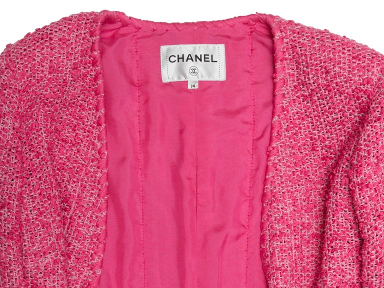 pink chanel tweed jacket 2021