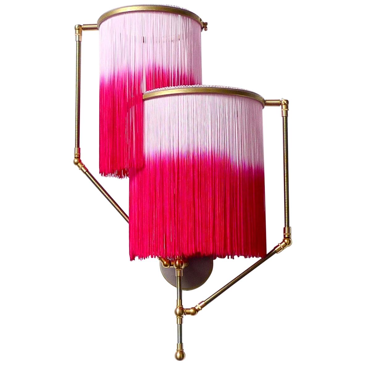 Lampe applique à breloques rose, Sander Bottinga