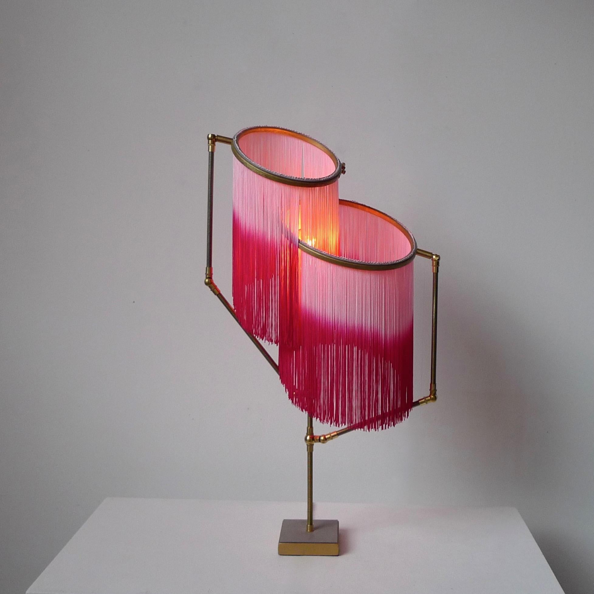 Brass Pink Charme Table Lamp, Sander Bottinga For Sale