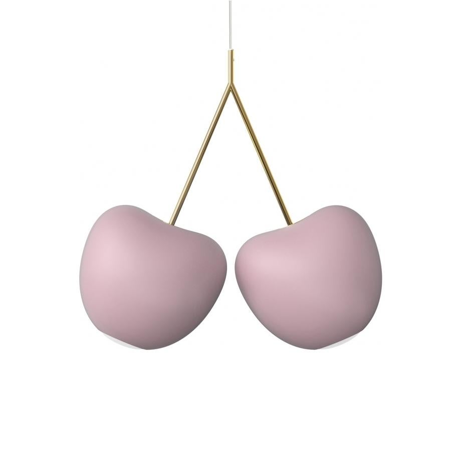 Moderne Lampe en cerisier rose, conçue par Nika Zupanc, fabriquée en Italie  en vente