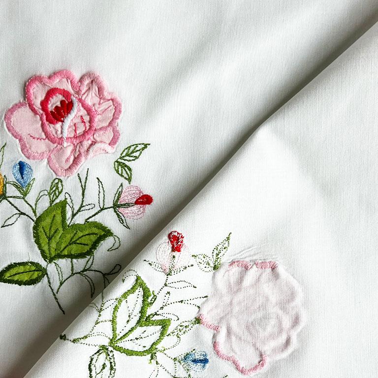Juego de 4 manteles individuales de tela con motivos florales chinoiserie rosa Estadounidense