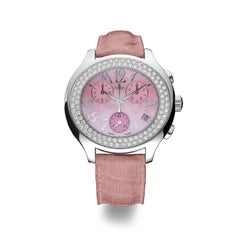 Pink Chronograph Watch