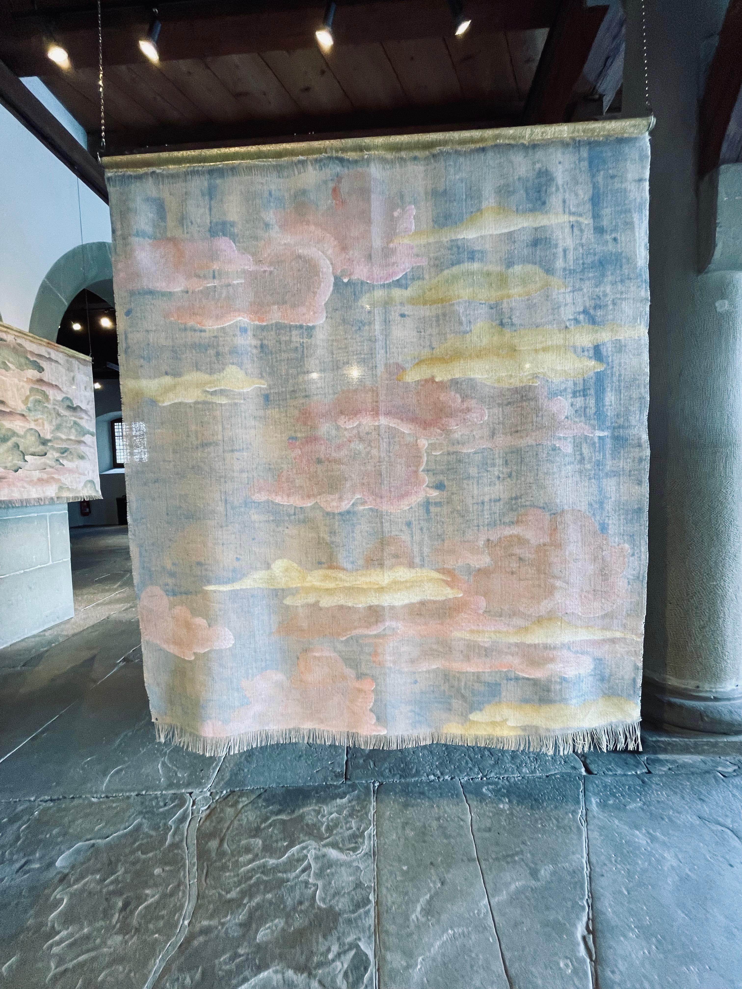 Rosa Wolke (Moderne) im Angebot