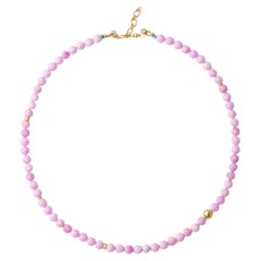 Pink Conch-shell Bead Necklace -by Bombyx House