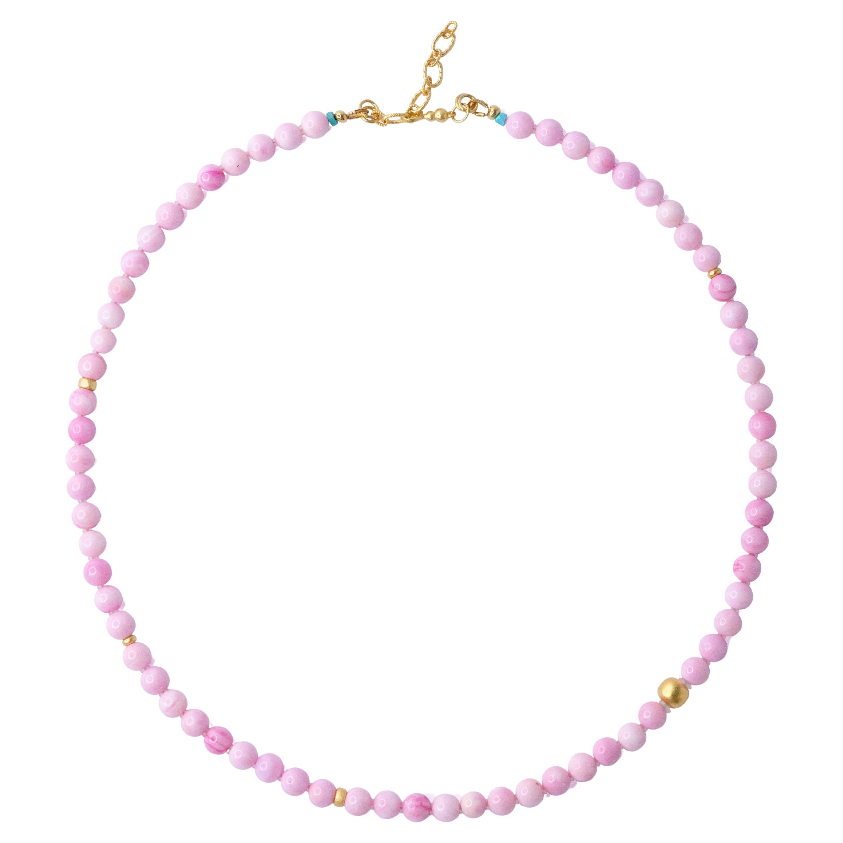 Collana di perle di conchiglia rosa - by Bombyx House in vendita