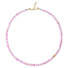 Collier de perles de coquillage rose - par Bombyx House