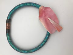 Pink Conch Sustainable Eco- luxe Pendant Necklace by Sylvia Gottwald