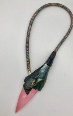Pink Conch Sustainable   Pendant Necklace Eco-luxe Eco- friendly  Shell Stone