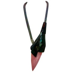 Pink Conch Sustainable   Pendant Necklace Eco-luxe Eco- friendly  Shell Stone