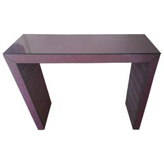 Pink Console Table, Italy 1970s