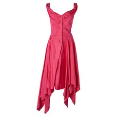 Abito asimmetrico in cotone rosa Vivienne Westwood ANGLOMANIA by VIVIENNE WESTWOOD