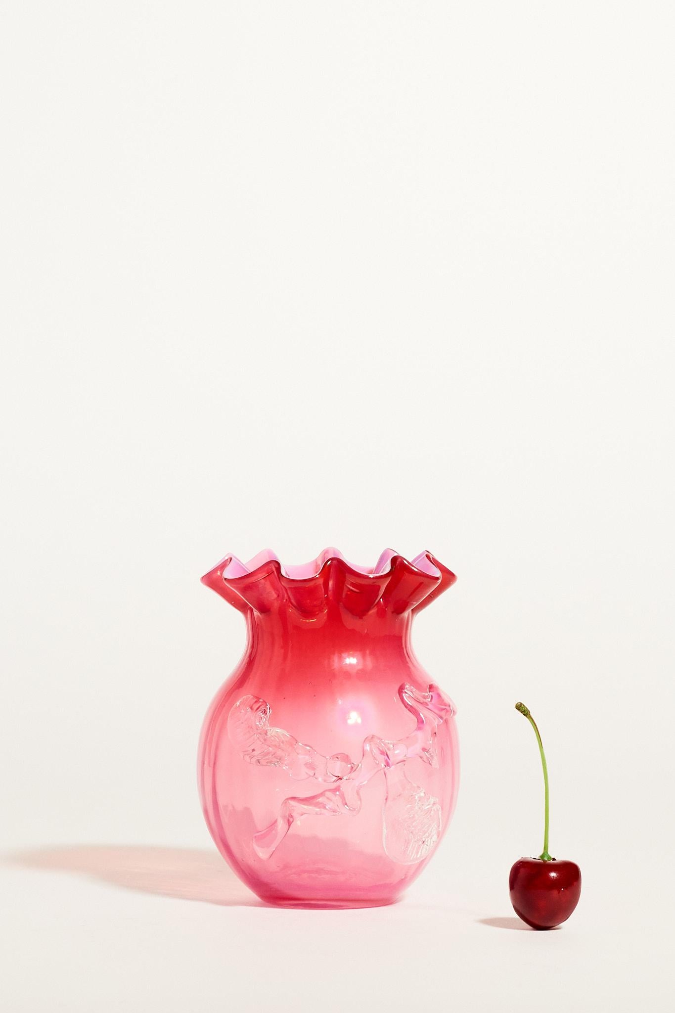 Pink Cranberry Bud Vase 1