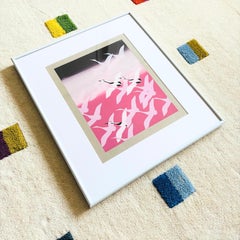 Pink Cranes Original Serigraph