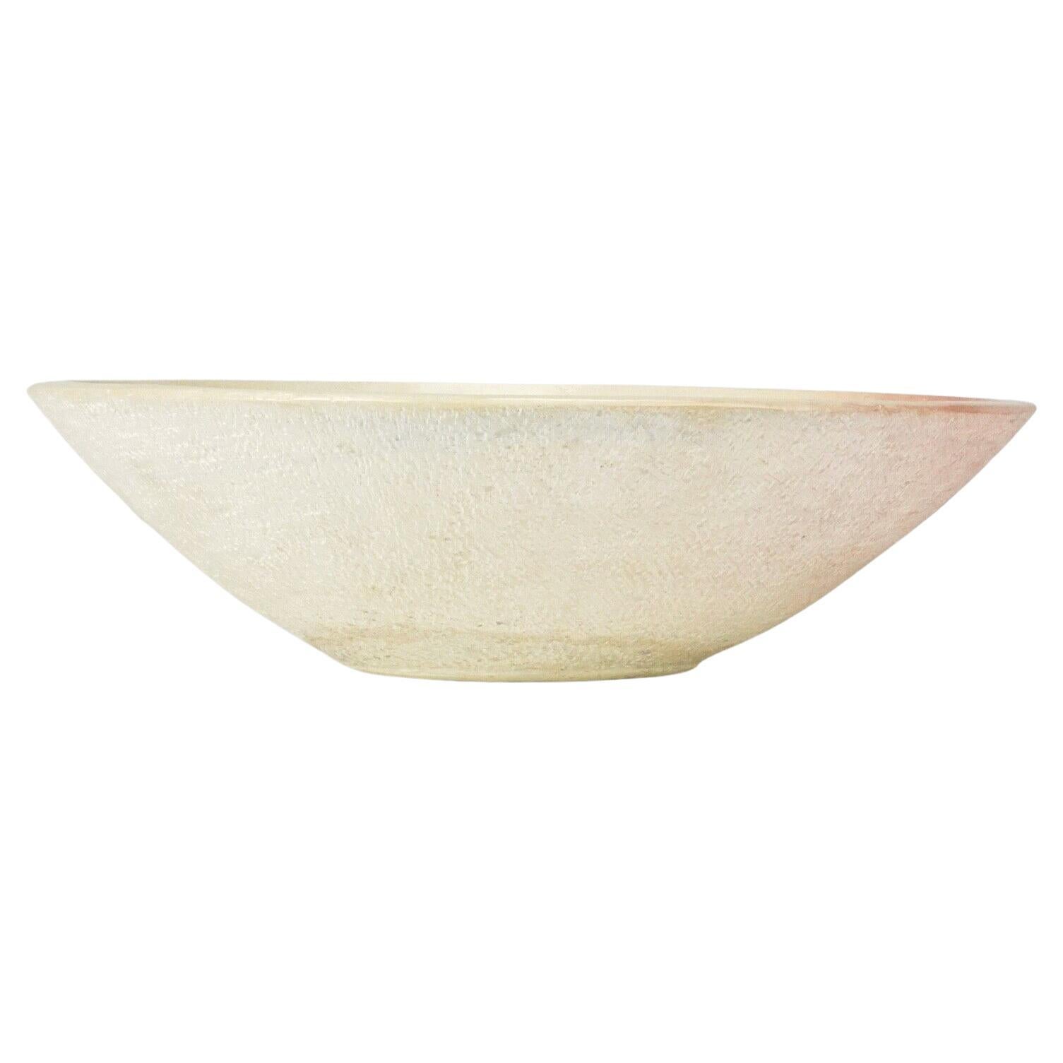 Pink & Cream Marble Stone Bowl For Sale