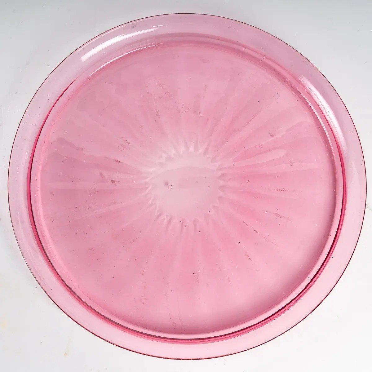 Esszimmerservice aus rosa Kristall, 19. Jahrhundert im Zustand „Gut“ im Angebot in Saint-Ouen, FR