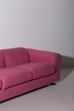 Pink D120 Sofa by Borsani and Bonetti in bouclé