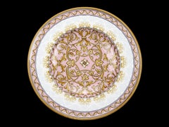 Pink Damask Plate by deBlona