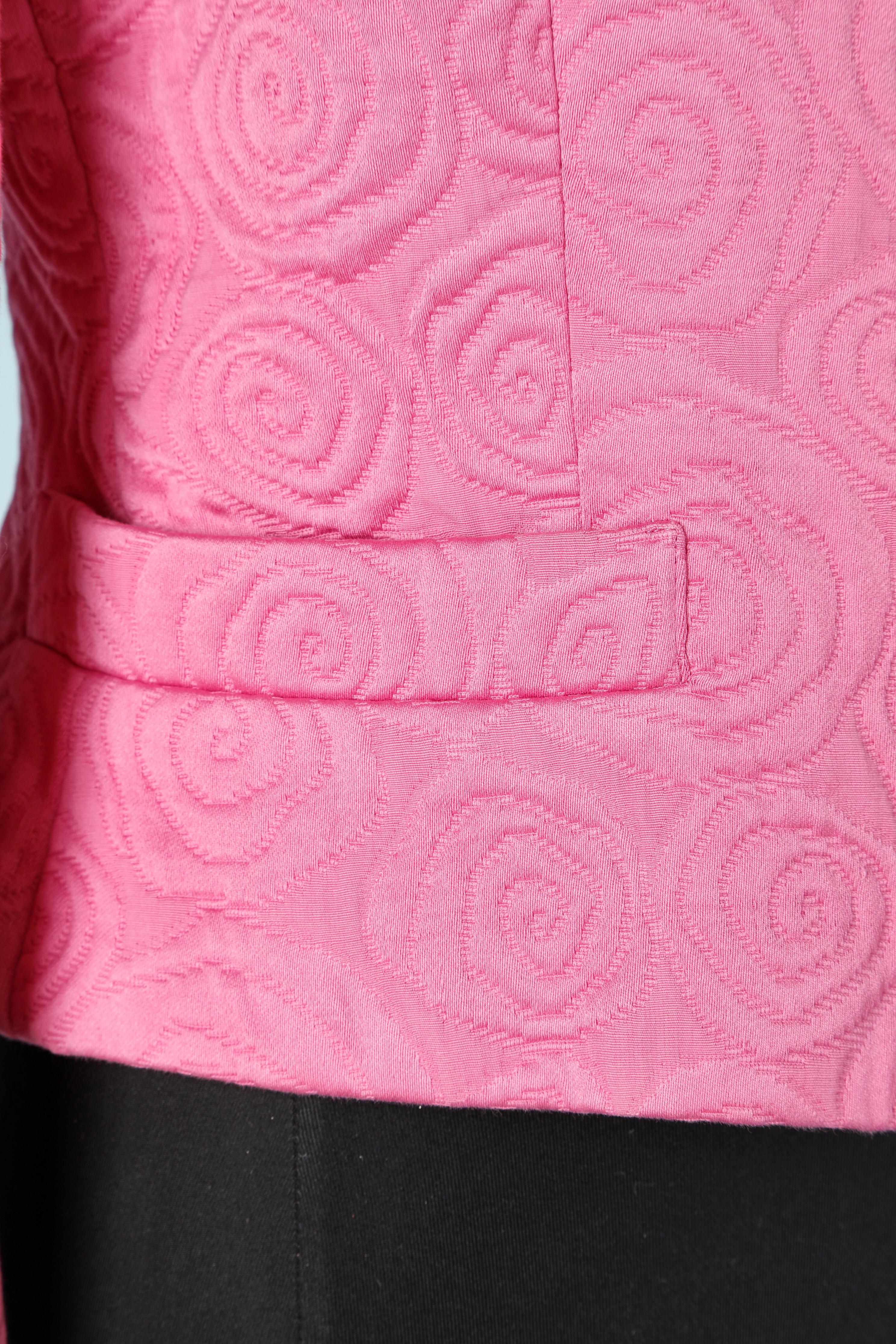 Women's Pink damasked silk cotton jacket Dior 2 