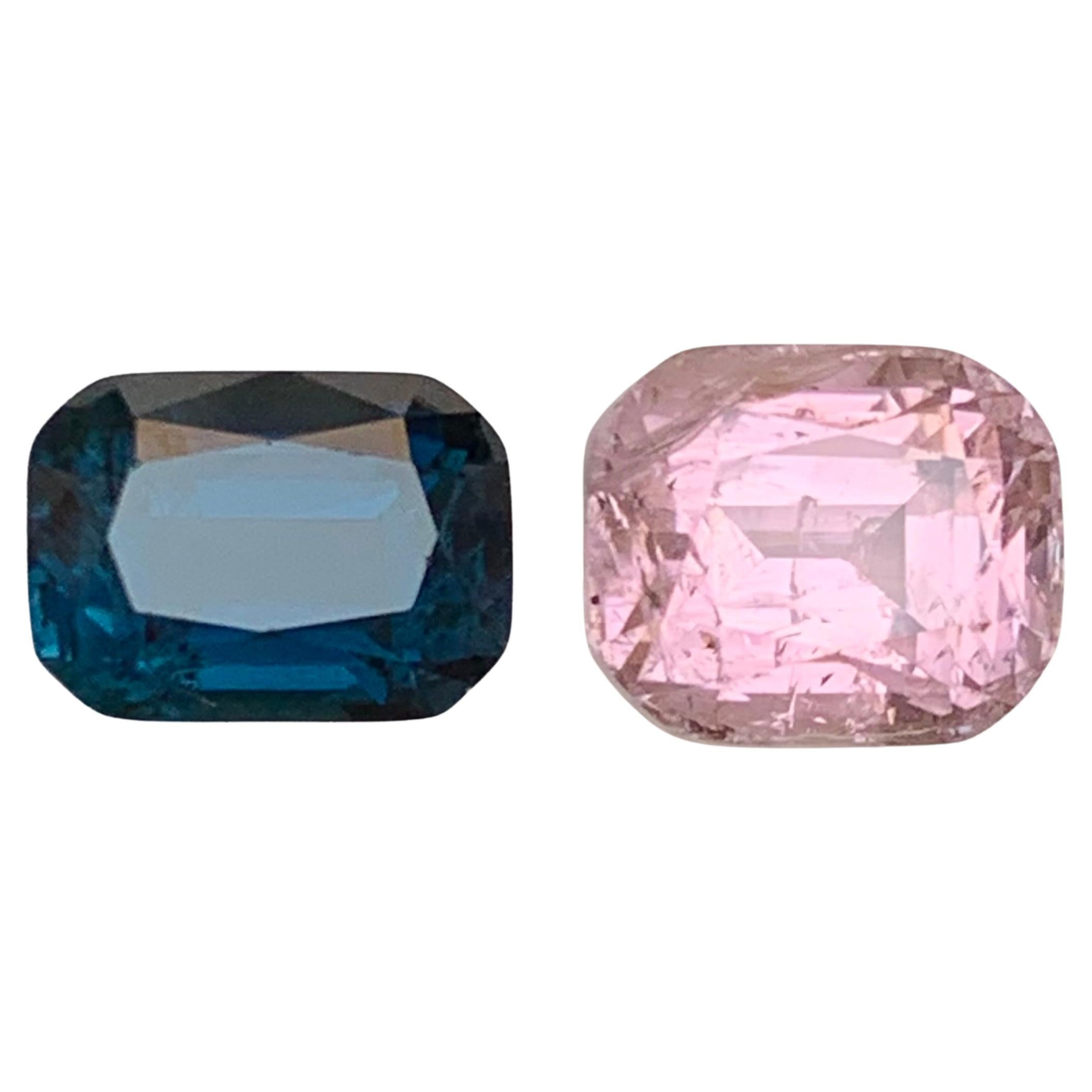 Tormalina blu indicolite rosa e scura 6,58 carati - Gemme naturali sfuse - Gioielli
