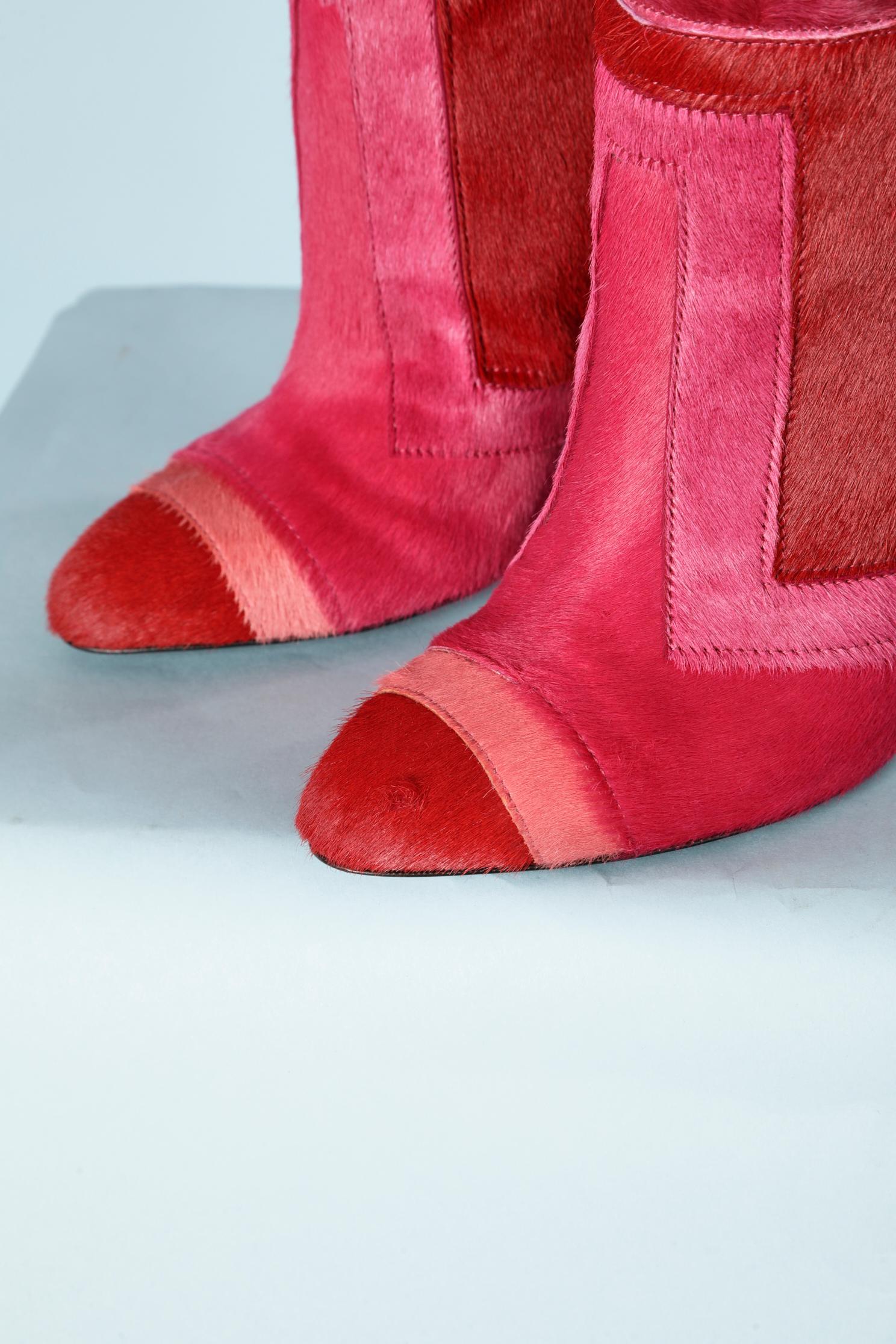 Chaussures à enfiler en fourrure rose dégradée Tom Ford  Pour femmes en vente