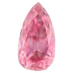 Pink Diamond - 0.09ct Natural Loose Fancy Intense Purple Pink GIA Cert Pear SI1