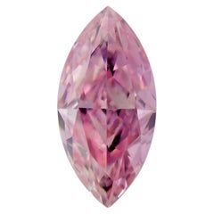 Pink Diamond - 0.13ct Natural Loose Fancy Intense Purplish Pink GIA Marquise