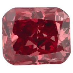Pink Diamond - 0,20 ct, diamant naturel en vrac, couleur « Fancy Deep Pink » aux reflets rouges, certifié GIA SI2