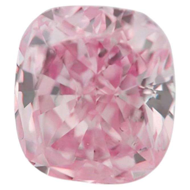 Pink Diamond, 0,21 ct, natürlicher loser Fancy Purple-Pink-Diamant im Kissen-Schliff, GIA SI2