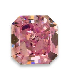 Pink Diamond 0.22ct Natural Loose Fancy Purple Pink Color Diamond GIA Radiant