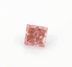 Pink Diamond 0.24ct Natural Loose Fancy Intense Pink Color Diamond GIA Princess