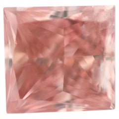 Pink Diamond 0.24ct Natural Loose Fancy Intense Pink Color Diamond GIA Princess