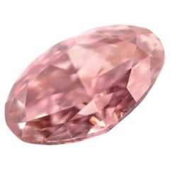 Pink Diamond - 0.27ct Natural Loose Fancy Deep Pink Color GIA Oval Eye Clean