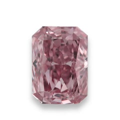 Pink Diamond - 0,34 ct, diamante natural suelto de color rosa púrpura «Fancy», certificado por el GIA, talla radiante, SI1