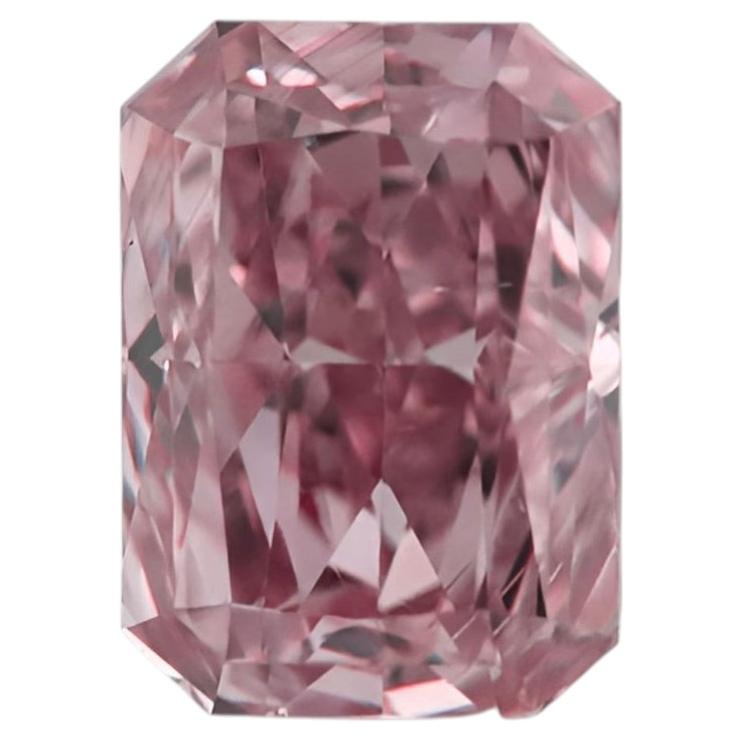 Pink Diamond - 0.34ct Natural Loose Fancy Purple Pink Diamond GIA Radiant SI1