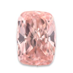 Pink Diamond - 0.40ct Natural Loose Fancy Orangy Pink VS1 Cushion GIA Certified