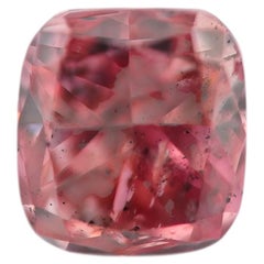 Pink Diamond - 0.42ct Natural Loose Fancy Deep Purplish Pink Color GIA Cushion
