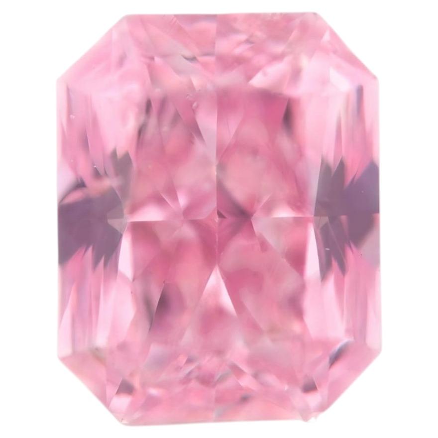 Pink Diamond - 0.51ct Natural Loose Fancy Intense Purple Pink GIA Cert Radiant